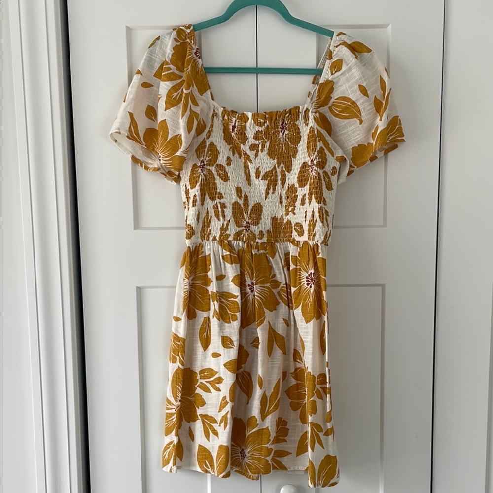 Rip Curl Linen Floral Dress